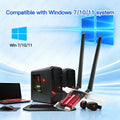 FENVI AC1200M WiFi 5 PCIE Adapter BT4.0 Wireless Network Card Dual Band 2.4G/5GHz 802.11AC For Desktop - Visuel 4 | SAMAG