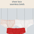 Women's Panties Sexy Lace Transparent Underwear Hollow Out Female Low Waist Briefs Breathable Lingerie Intimates Underpants