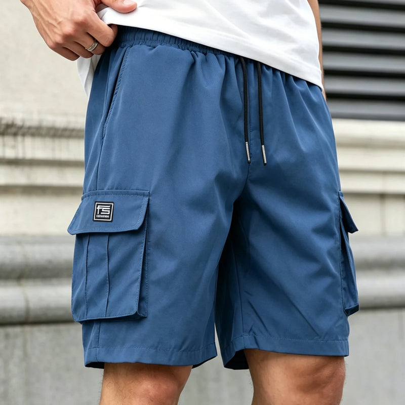 Men's Techwear Cargo Shorts, Lightweight Quick-Dry | SAMAG