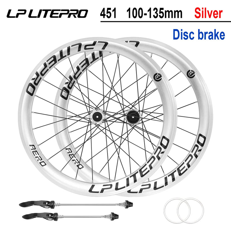 LP LITEPRO AERO Folding Bike Wheel Sets, 20 - inch 406/451 - View 17 | SAMAG