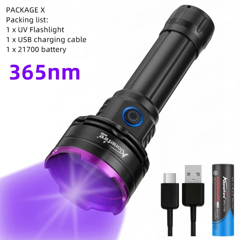 3 Led 30W 365nm/395nm UV flashlight High power - View 8 | SAMAG