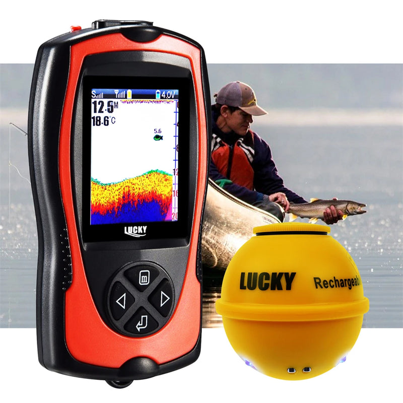 Sonar Fish Finder 45M Water Depth Rechargeable Wireless | SAMAG