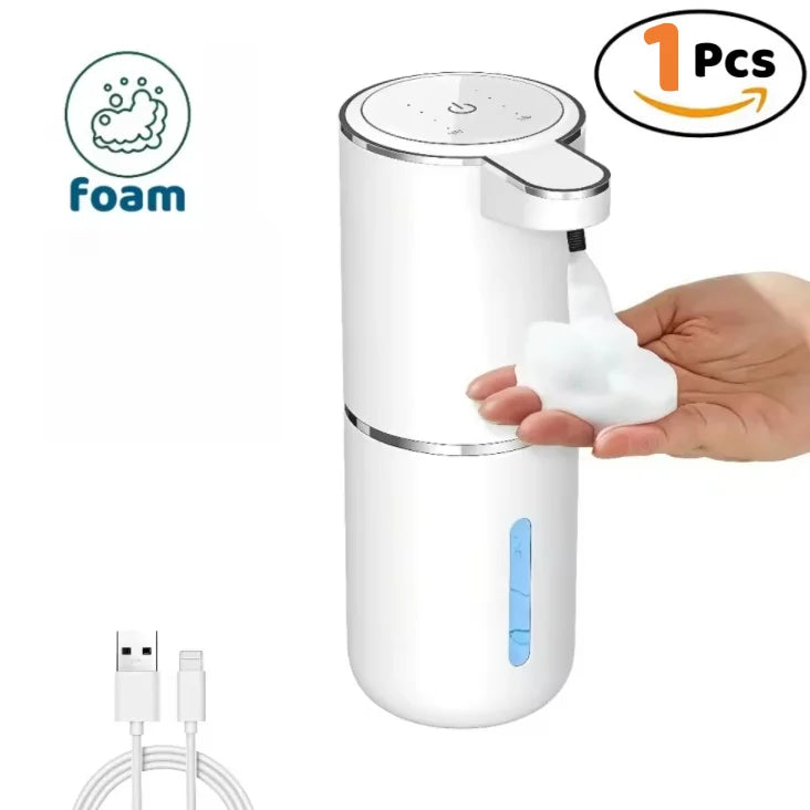 USB Rechargeable Automatic Foaming Soap Dispenser, Touchless Sensor Foam Dispenser 320ml Wall Mount Gift for Home Kitchen