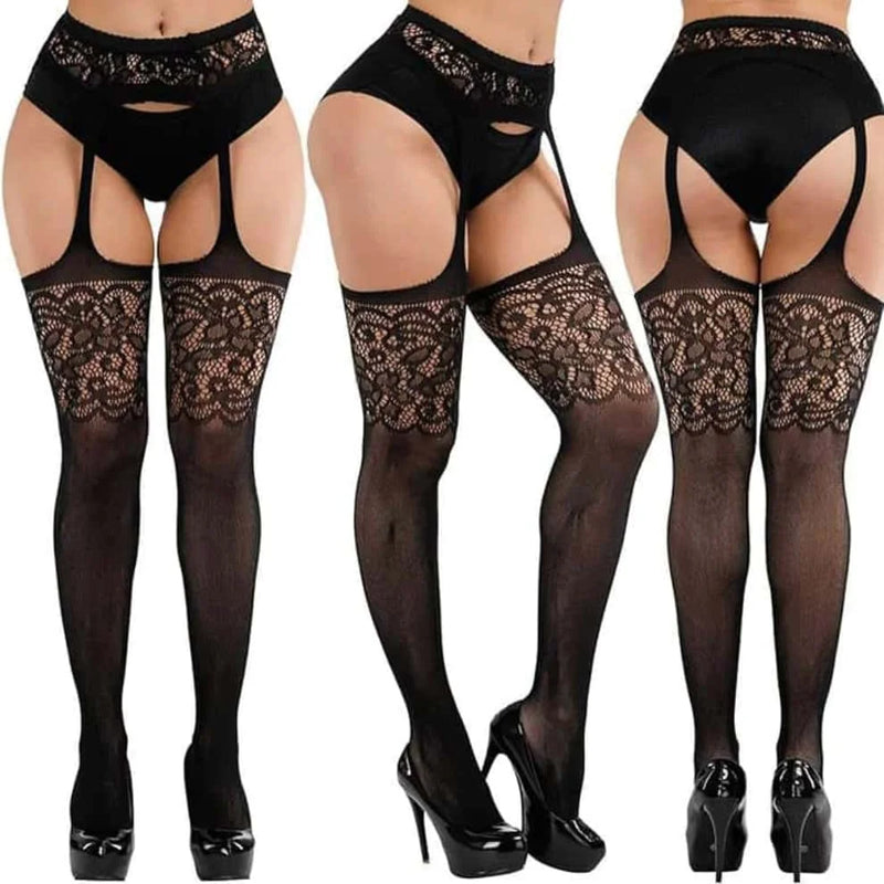 3XXL Women's Plus Size White Striped Lace Silk Stockings Black Fishnet Over Knee Thin Long Socks for Woman Girls 2026 NEW Summer