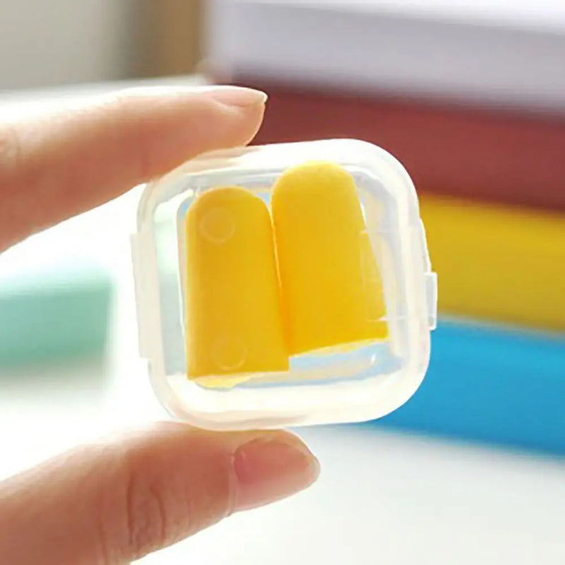 1Pair Noise Reduction Anti-noise Earplugs with Box Soundproof Waterproof Ear Plugs Sound Insulation Foam Sleeping Earplugs