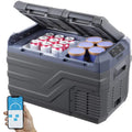 【Premium】Succebuy Car Refrigerator Dual Zone Port le Freezer Car Refrigerator Fridge Adjust le Range 12/24V DC and A Compressor