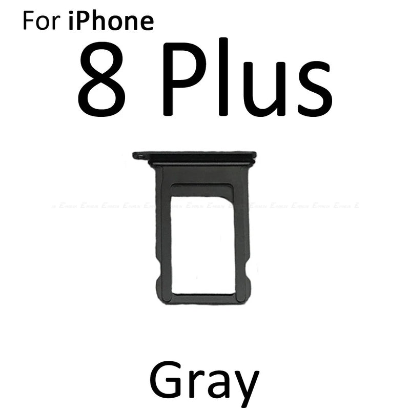 Sim Card Tray For iPhone 7 8 Plus Sim Holder Slot Replacement Parts