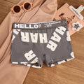 1-3pcs Women Cotton Panties Sports Boxer Underpants Ladies Breathable Letter Pants Mid-waist Beathable Cozy Boyshort Underwear