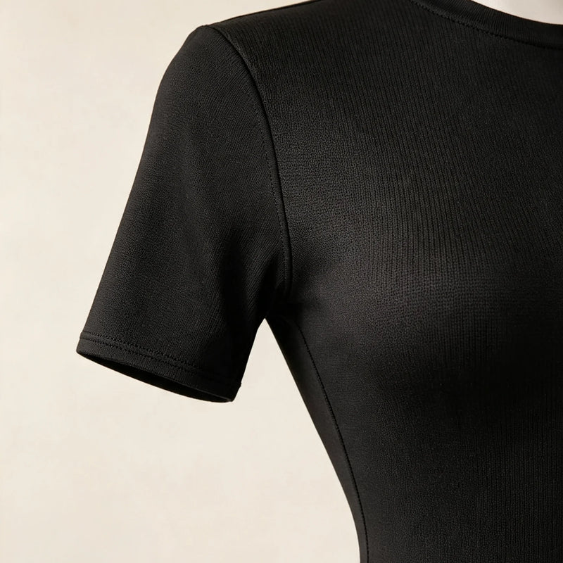 Women's High - Quality Backless Bodysuit Basic Solid Color - View 5 | SAMAG