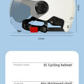 Bicycle Safety Helmet 3C Certified Men's and Women's Adult Children Cartoon Electric Bicycle Motorcycle Half Helmet with Goggles