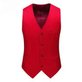 Vest Mens Fashion Casual High Quality Solid Color Slim Large Size Business Office Waistcoat Men Groom Wedding Dress Suit Vests