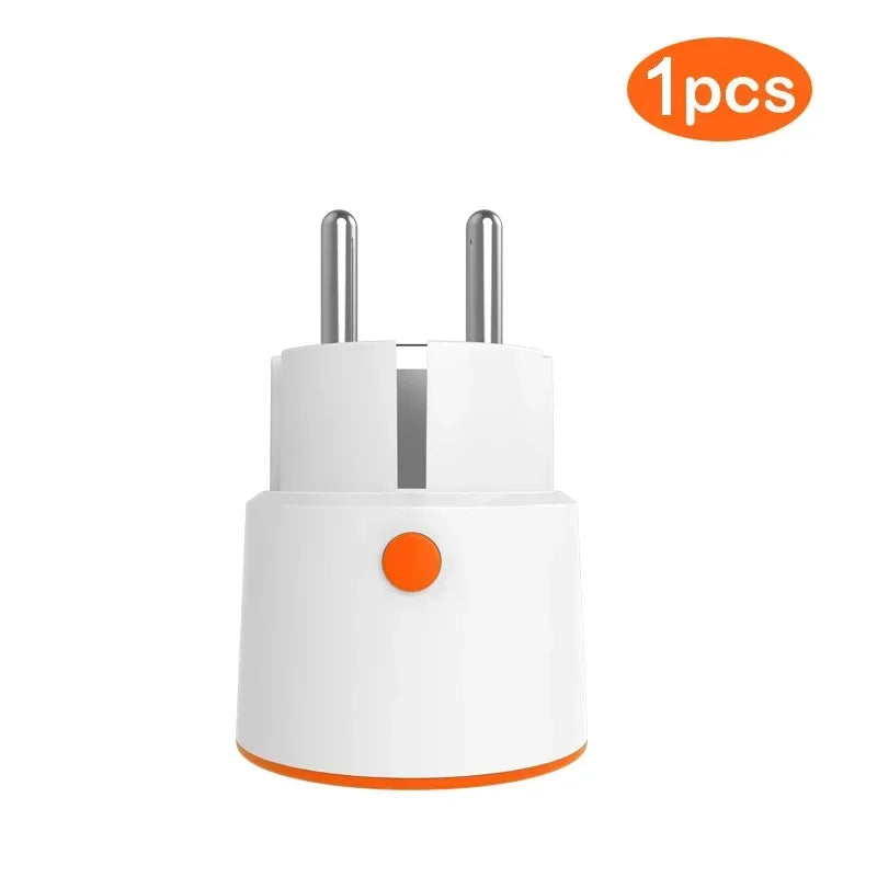 Tuya Smart Zigbee 3.0 Power Plug 16A EU Outlet 3680W Meter Remote Control Work With Zigbee2mqttt And Home Assistant Tuya Hub