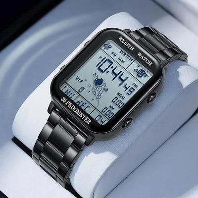 WLISTH Multifunctional Digital Watch Display Sport Electronic Watches Mens Stopwatch Countdown Wristwatch | SAMAG