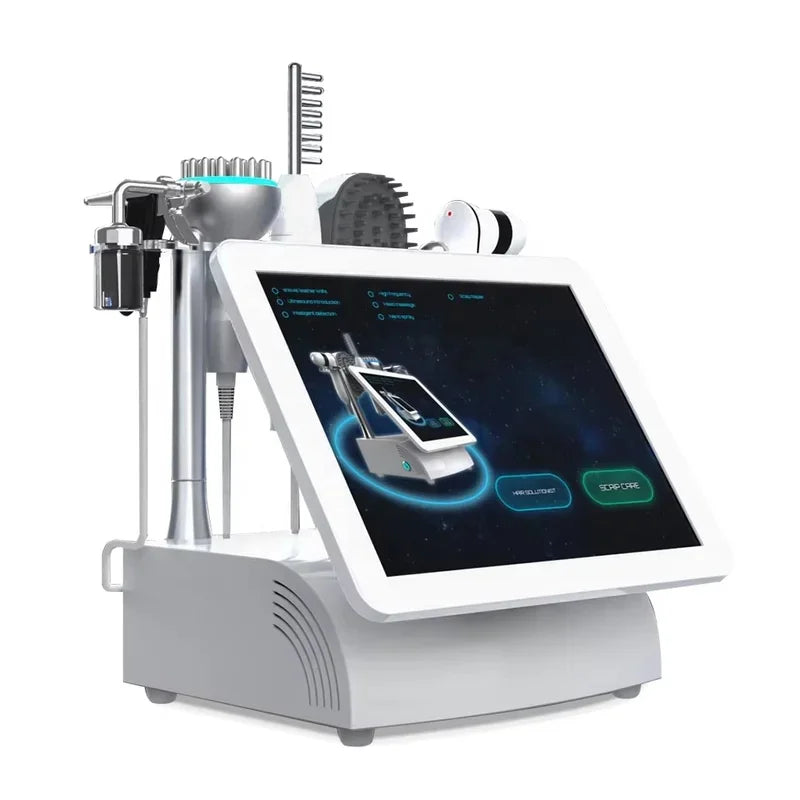 5 In 1 High Frequency Hair Follicle Detection Scalp Treatment Machine Hair Analyze Scalp Care Massage Hair Regrowth Device