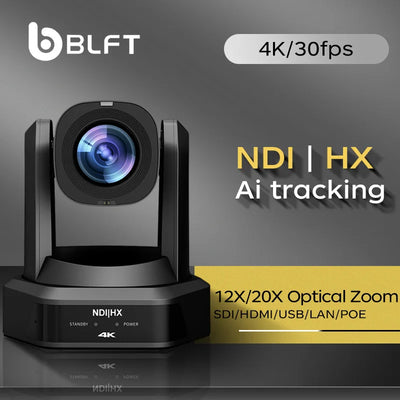 4K PTZ NDI Camera 12X 20X Optical Zoom AI Auto Tracking | SAMAG