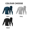 2025 New Men's Fleece Lined Thermal Underwear Set Motorcycle Skiing Base Layer Winter Warm Long Johns Shirts & Tops Bottom Suit