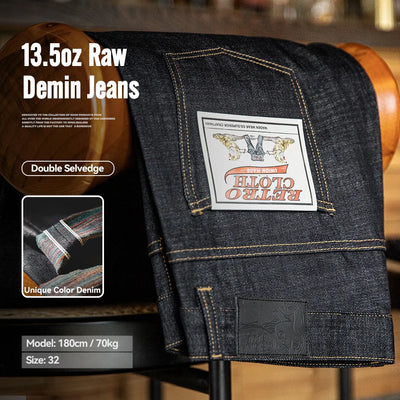 Maden Vintage 13.5oz Heavyweight Colored Selvedge Raw | SAMAG