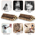 33pk Catnip & Silvervine Sticks - Natural Chew Toys w/ 3 Mouse Toys