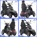 Heavy Duty Folding Walker with 4 Wheels Electric Mobility Scooter for Elderly and Disabled for Fast Transportation