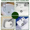 1pc Durable Rubber Bathtub Drain Stopper With Chain, Universal Sink Plug Strainer, Lightweight And Sturdy For Bathroom & Kitchen