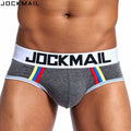 JOCKMAIL Brand Cotton Men Underwear Brief Sexy Gay Penis Pouch Push up calzoncillos hombre slip cueca Gay Underwear male panties