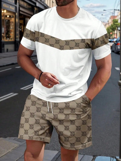 Summer Men's Suit with 3D Printed Pattern Breathable | SAMAG