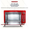 Elegant 48L Electric Oven Home Baking Double Layer Fully Automatic Multifunction Family Kitchen Baker Large Capacity Commercial
