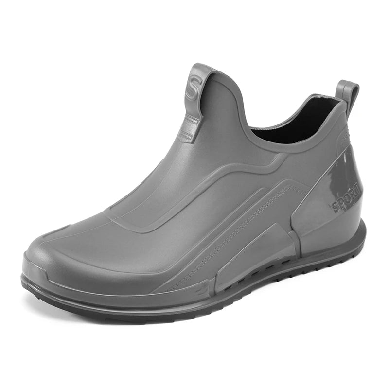 Men's rain shoes four seasons new soft sole anti-slip waterproof outdoor casual fishing water shoes chef kitchen work rain boots