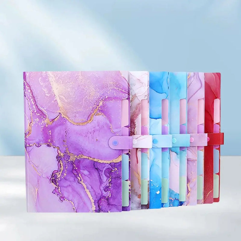 Multi Layered Document File Folder Paintings Collection Book Archives Bag Binder Contract Clamp School Office Business Supplies
