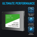 High-Speed SATA III 2.5 Inch Internal Laptop SSD Hard Drive - PC And Laptop Storage Upgrade 128GB 240GB 480GB 512GB