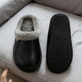 Smile Winter Fur Lined Clogs Women Fuzzy Slippers Men Warm House Slippers Adult Outdoor Waterproof Slippers Comfort Garden Clogs