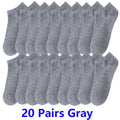 10/20/30 Pairs Unisex Comfort-Fit Ankle Socks Men Women | SAMAG