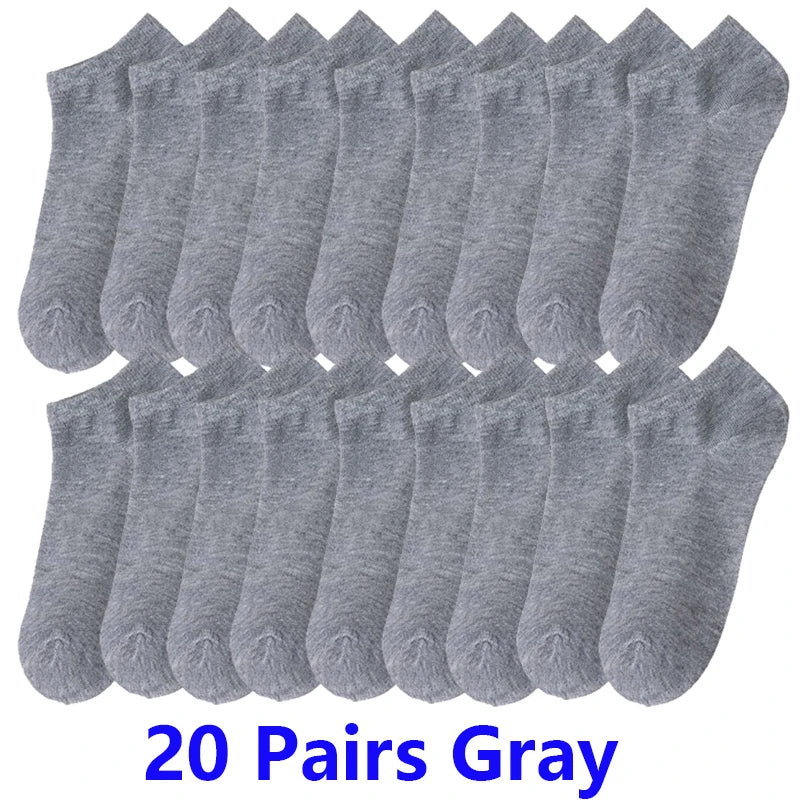 10/20/30 Pairs Unisex Comfort-Fit Ankle Socks Men Women | SAMAG
