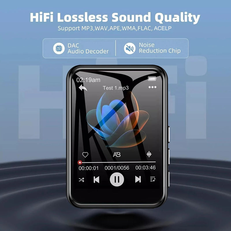 2.4 Inch TouchScreen MP3 Player Built-in 32GB Bluetooth MP3 Walkman Memory Expansion Audio Recording Music Player Video Playback