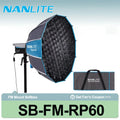 Nanlite SB-FM-RP60 Rapid 60cm FM Mount Softbox Professional Soft Light Rapid Setup Complete Accessories Durable Build