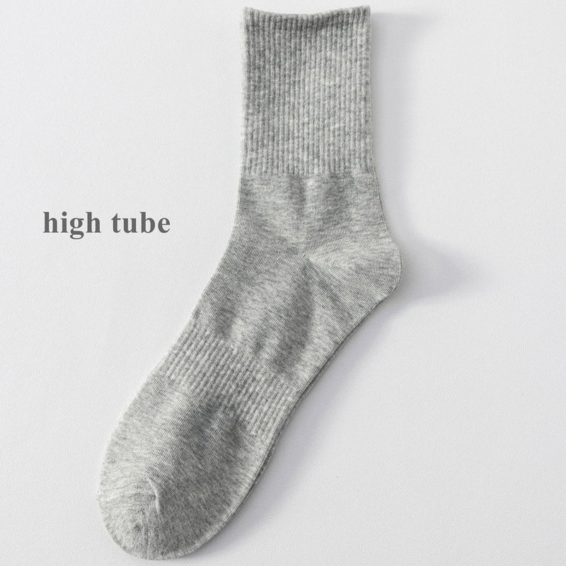 6 Pairs Plus Size EUR45-50 Men Socks Cotton Ankle Black | SAMAG