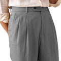 Men's Linen Blend Dress Pants Business Casual Trousers - View 16 | SAMAG