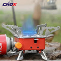 Portable Burner Camping Foldable Windproof Outdoor Gas Tank Stove for Backpacking Camping Hiking Picnic Camping Burner BBQ Grill