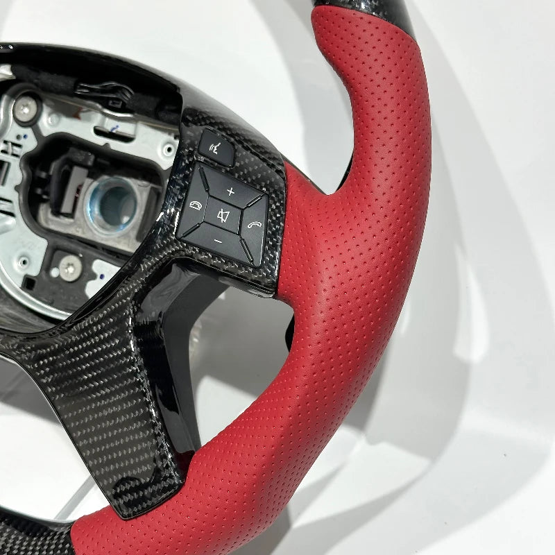 Personalized Carbon Fiber Steering Wheel Fit for Mercedes-Benz W212 W204 205 809 C ClASS C43 C63 Carbon Fiber Car Steering Wheel