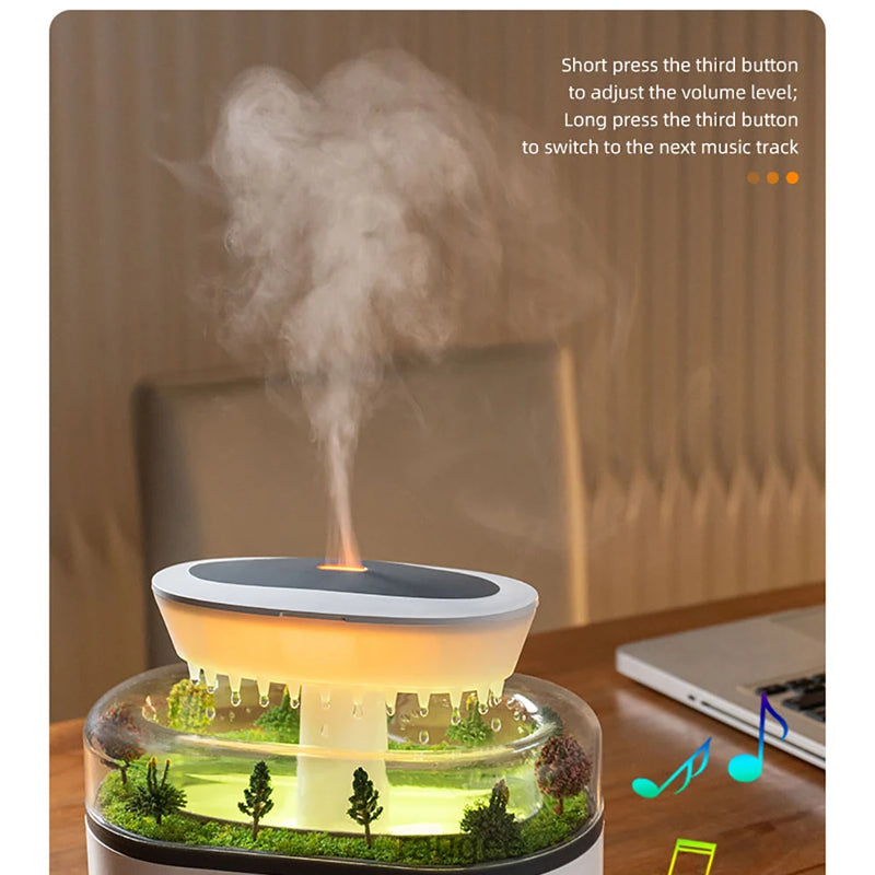 Aromatherapy Humidifier Raindrop Air Humidifier Color Light White Noise Essential Oil Diffuser Household Ultrasonic Aromatherapy