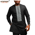 African Men Clothing Casual Tracksuit Dashiki Shirt | SAMAG