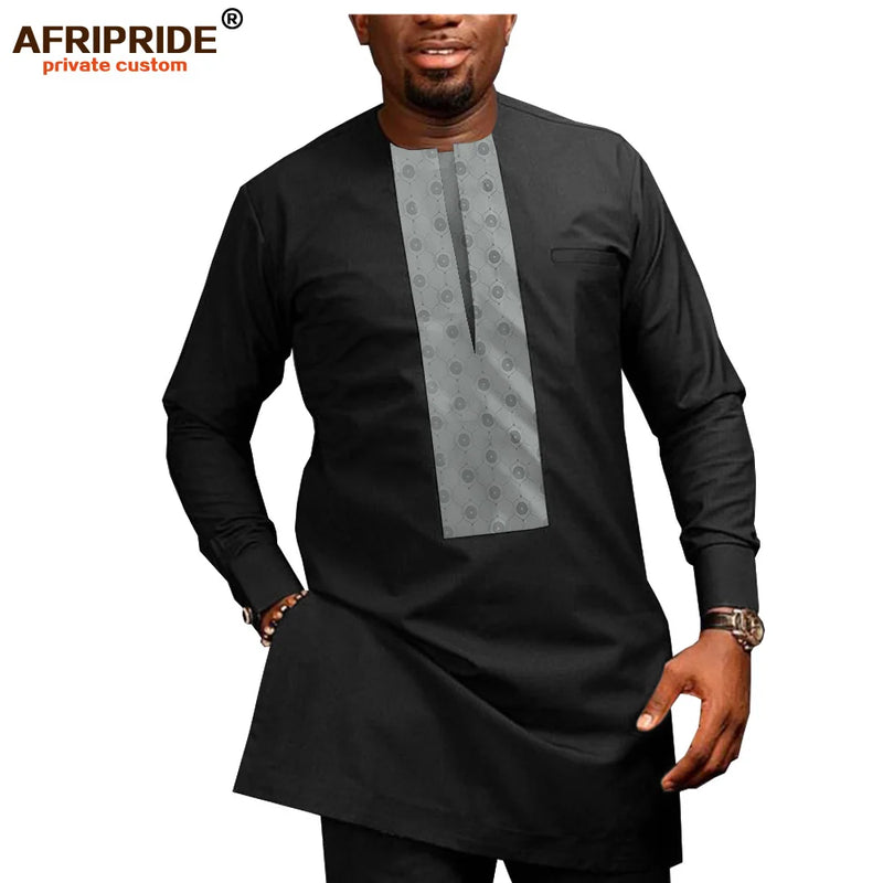 African Men Clothing Casual Tracksuit Dashiki Shirt | SAMAG