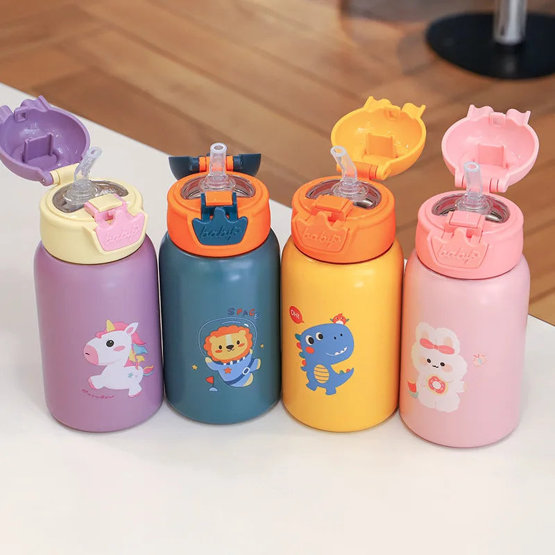 500ml Unicorn Kids Thermos Bottle Cute Children's Thermal Water Bottle Stainless Steel Thermos Mug For Student Water Cup