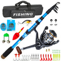 8m High Carbon Ultralight Super Hard Telescopic Fishing Rod Reel Combo Portable Full Set With Simulated Lures Line Hooks Float