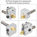 0.4/0.6mm MK8 Extruder Nozzle 3D Printer Nozzle for Creality Ender 3/3 Pro/3 V2, Ender 5/5 Pro, CR-10/10S, Makerbot, 3D Printer