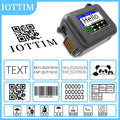 Iottim 12.7mm Mini Portable Inkjet Printer Small Business Date Label Printer QR code Logo Batch Number