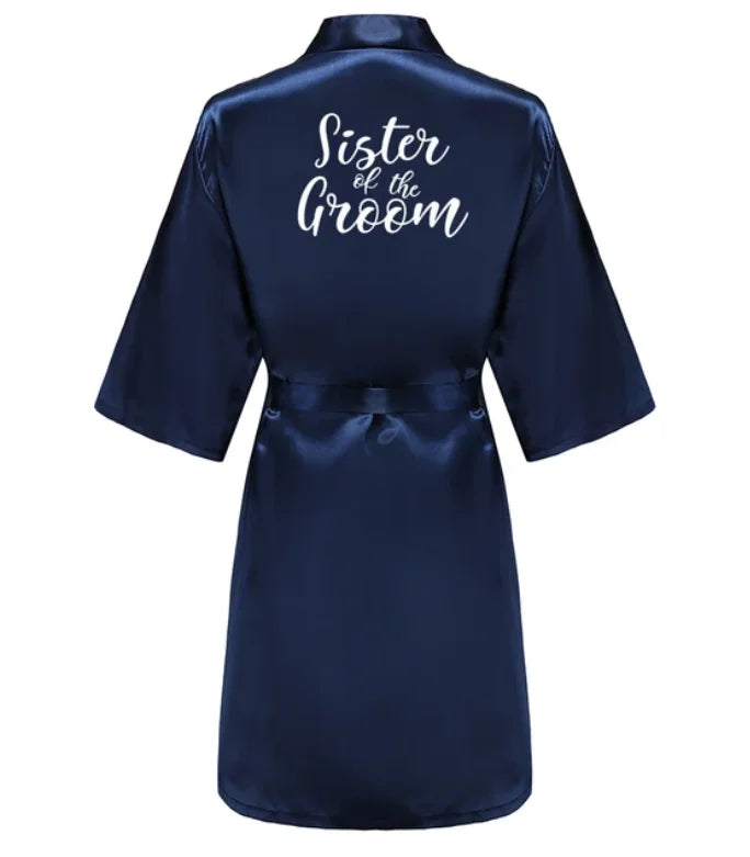 Satin Silk Robes Plus Size Wedding Bathrobe Bride | SAMAG