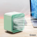 Portable Air Conditioner Fan USB Desktop Fan Rechargeable Mini Air Humidifier Cooler Table Cooling Mist Fan for Office Home
