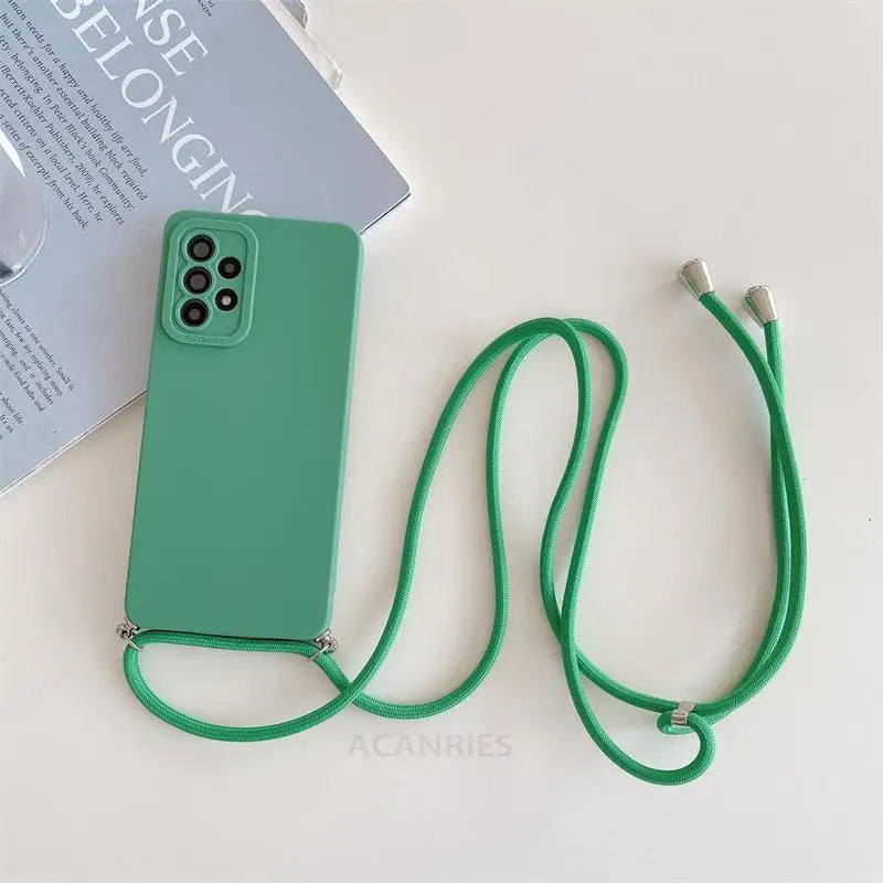 Crossbody Lanyard Cord Case For Iphone 13 14 12 11 Pro Max Mini 6 7 8 Plus Xr X Se 2022 Silicone Cover On Iphone14 14pro 13pro