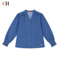 CH Women's Refined Stitch Letter Embroidery V Neck Stand - View 6 | SAMAG